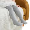imageAmerican Trends Baby tights with Non Slip Grips Newborn Socks Infant Leggings Ultra Soft StockingsGrey With Grips