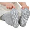 imageAmerican Trends Baby tights with Non Slip Grips Newborn Socks Infant Leggings Ultra Soft StockingsGrey With Grips