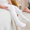 imageAmerican Trends Baby tights with Non Slip Grips Newborn Socks Infant Leggings Ultra Soft StockingsWhite With Grips