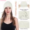 imageAmerican Trends Beanie Hat for Men Women Smile Face Beanies Knit Soft Cute Skull Beanie HatsBwhite