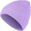imageAmerican Trends Beanie Hat for Men Women Smile Face Beanies Knit Soft Cute Skull Beanie HatsLight Purple