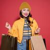imageAmerican Trends Beanie Hat for Men Women Smile Face Beanies Knit Soft Cute Skull Beanie HatsTigeryellow