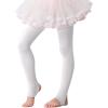 imageAmerican Trends Dance Tights for Girls Ballet Tights Stirrup Soft Soft LeggingsZ 3 Pairsblack White Ballet Pink