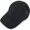 imageAmerican Trends Men Women Baseball Cap Adjustable Dad Hat Breathable Waterproof Colorful Cap HatA Black