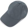imageAmerican Trends Men Women Baseball Cap Adjustable Dad Hat Breathable Waterproof Colorful Cap HatDeep Grey