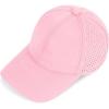 imageAmerican Trends Men Women Baseball Cap Adjustable Dad Hat Breathable Waterproof Colorful Cap HatPink