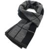 imageAmerican Trends Mens Winter Scarf Cashmere Feel Soft Warm Scarves Winter Gifts for MenBlack  Grey