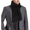 imageAmerican Trends Mens Winter Scarf Cashmere Feel Soft Warm Scarves Winter Gifts for MenSolid Black