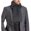 imageAmerican Trends Mens Winter Scarf Cashmere Feel Soft Warm Scarves Winter Gifts for MenSolid Dark Grey