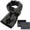 imageAmerican Trends Mens Winter Warm Long Soft Scarf Plaid Tassel Scarf for Men Soft Classic ScarvesBlack  Grey Diamond  Gift Box