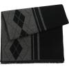 imageAmerican Trends Mens Winter Warm Long Soft Scarf Plaid Tassel Scarf for Men Soft Classic ScarvesBlack  Grey Diamond  Gift Box