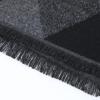 imageAmerican Trends Mens Winter Warm Long Soft Scarf Plaid Tassel Scarf for Men Soft Classic ScarvesBlack  Grey Diamond3