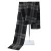 imageAmerican Trends Mens Winter Warm Long Soft Scarf Plaid Tassel Scarf for Men Soft Classic ScarvesBlack Grey