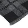 imageAmerican Trends Mens Winter Warm Long Soft Scarf Plaid Tassel Scarf for Men Soft Classic ScarvesBlack Grey
