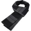 imageAmerican Trends Mens Winter Warm Long Soft Scarf Plaid Tassel Scarf for Men Soft Classic ScarvesBlack Grey