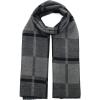imageAmerican Trends Mens Winter Warm Long Soft Scarf Plaid Tassel Scarf for Men Soft Classic ScarvesBlack Grey Square