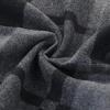 imageAmerican Trends Mens Winter Warm Long Soft Scarf Plaid Tassel Scarf for Men Soft Classic ScarvesBlack Grey Square