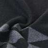 imageAmerican Trends Mens Winter Warm Long Soft Scarf Plaid Tassel Scarf for Men Soft Classic ScarvesBlack Grey Triangle
