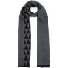 imageAmerican Trends Mens Winter Warm Long Soft Scarf Plaid Tassel Scarf for Men Soft Classic ScarvesBlack Grey Triangle