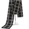 imageAmerican Trends Mens Winter Warm Long Soft Scarf Plaid Tassel Scarf for Men Soft Classic ScarvesBlack Yellow