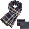 imageAmerican Trends Mens Winter Warm Long Soft Scarf Plaid Tassel Scarf for Men Soft Classic ScarvesNavy  Beige  Red  Gift Box