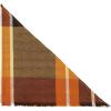 imageAmerican Trends Scarfs for Women Winter Triangle Scarf Classic Plaid Warm Scarf Soft Scarves Knitted Wrap ShawlBrown  Orange