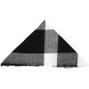 imageAmerican Trends Scarfs for Women Winter Triangle Scarf Classic Plaid Warm Scarf Soft Scarves Knitted Wrap ShawlTriangle Black  White