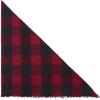 imageAmerican Trends Scarfs for Women Winter Triangle Scarf Classic Plaid Warm Scarf Soft Scarves Knitted Wrap ShawlTriangle Red  Black