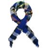 imageAmerican Trends Scarfs for Women Winter Triangle Scarf Classic Plaid Warm Scarf Soft Scarves Knitted Wrap ShawlTriangle Striped Blue  Black  White