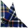 imageAmerican Trends Scarfs for Women Winter Triangle Scarf Classic Plaid Warm Scarf Soft Scarves Knitted Wrap ShawlTriangle Striped Blue  Black  White