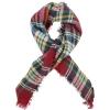 imageAmerican Trends Scarfs for Women Winter Triangle Scarf Classic Plaid Warm Scarf Soft Scarves Knitted Wrap ShawlTriangle Striped Burgundy  Beige