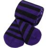 imageAmerican Trends Tights for Toddler Girls Halloween Stripped Leggings Baby Cable Knit TightsBlack Purple Stripes