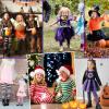 imageAmerican Trends Tights for Toddler Girls Halloween Stripped Leggings Baby Cable Knit TightsWhite Red Stripes