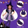 imageAmerican Trends Tights for Toddler Girls Halloween Stripped Leggings Baby Cable Knit TightsWhite Red Stripes