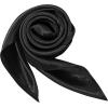 imageAmerican Trends Women Silk Feeling Scarf Satin Head Scarves Square Satin Scarf Wrap Neck Scarf Lightweight Silk Like Bandana01 Black
