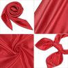 imageAmerican Trends Women Silk Feeling Scarf Satin Head Scarves Square Satin Scarf Wrap Neck Scarf Lightweight Silk Like Bandana03 Red