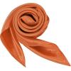 imageAmerican Trends Women Silk Feeling Scarf Satin Head Scarves Square Satin Scarf Wrap Neck Scarf Lightweight Silk Like Bandana09 Orange