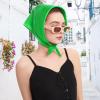 imageAmerican Trends Women Silk Feeling Scarf Satin Head Scarves Square Satin Scarf Wrap Neck Scarf Lightweight Silk Like Bandana12 Green