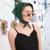 imageAmerican Trends Women Silk Feeling Scarf Satin Head Scarves Square Satin Scarf Wrap Neck Scarf Lightweight Silk Like Bandana15 Army Green