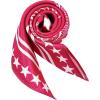imageAmerican Trends Women Silk Feeling Scarf Satin Head Scarves Square Satin Scarf Wrap Neck Scarf Lightweight Silk Like Bandana20 Rose Red Star