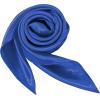 imageAmerican Trends Women Silk Feeling Scarf Satin Head Scarves Square Satin Scarf Wrap Neck Scarf Lightweight Silk Like BandanaZ 2 Pack Blue