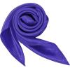 imageAmerican Trends Women Silk Feeling Scarf Satin Head Scarves Square Satin Scarf Wrap Neck Scarf Lightweight Silk Like BandanaZ 2 Pack Purple