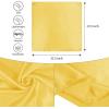 imageAmerican Trends Women Silk Feeling Scarf Satin Head Scarves Square Satin Scarf Wrap Neck Scarf Lightweight Silk Like BandanaZ 2 Pack Yellow