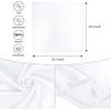 imageAmerican Trends Women Silk Feeling Scarf Satin Head Scarves Square Satin Scarf Wrap Neck Scarf Lightweight Silk Like BandanaZ Yellow White