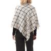 imageAmerican Trends Womens Cozy Warm Winter Fall Blanket Scarf Stylish Soft Chunky Checked Giant Scarves ShawlsBeige Black Square