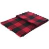 imageAmerican Trends Womens Cozy Warm Winter Fall Blanket Scarf Stylish Soft Chunky Checked Giant Scarves ShawlsBlack  Red