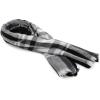 imageAmerican Trends Womens Cozy Warm Winter Fall Blanket Scarf Stylish Soft Chunky Checked Giant Scarves ShawlsWhite Black Scarf