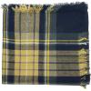 imageAmerican Trends Womens Cozy Warm Winter Fall Blanket Scarf Stylish Soft Chunky Checked Giant Scarves ShawlsYellow Navy