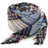 imageAmerican Trends Womens Fall Winter Scarf Plaid Tassel Soft Warm Blanket Scarves Womens Shawl WrapsBlue Beige
