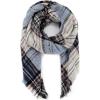 imageAmerican Trends Womens Fall Winter Scarf Plaid Tassel Soft Warm Blanket Scarves Womens Shawl WrapsBlue Beige